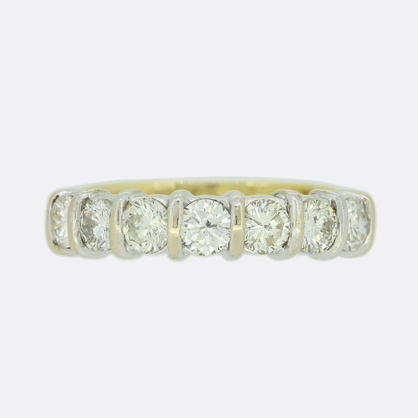 0.87 Carat Diamond Seven Stone Ring