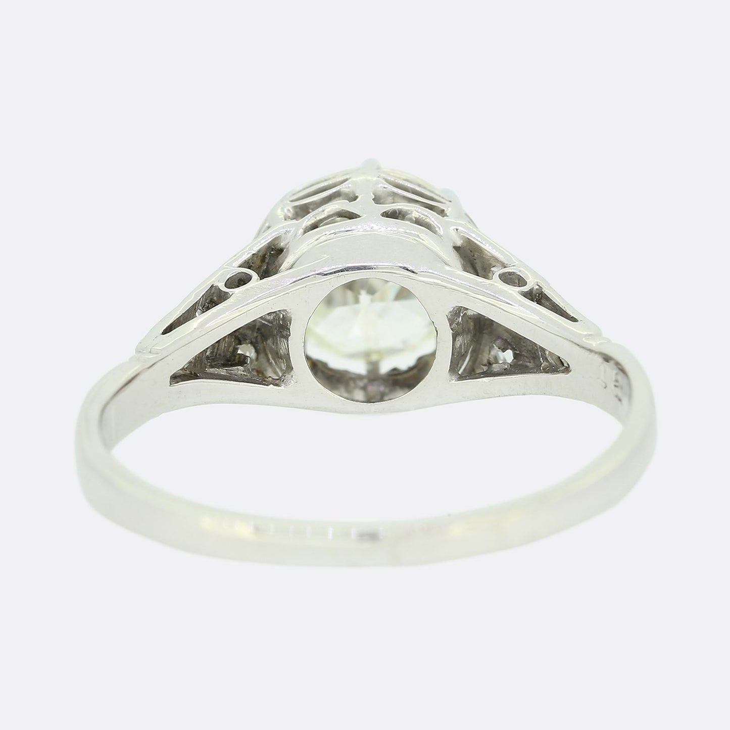 Vintage 1.24 Carat Old European Cut Diamond Ring