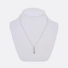 Tiffany & Co. Pink Sapphire and Diamond Jazz Pendant Necklace