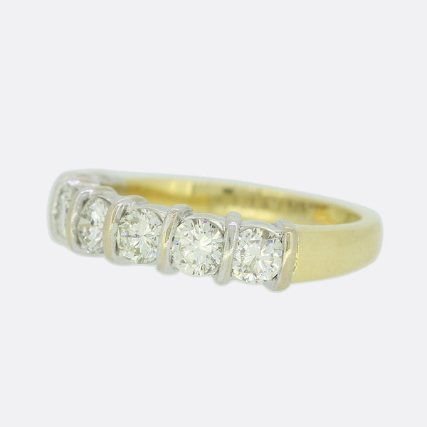 0.87 Carat Diamond Seven Stone Ring
