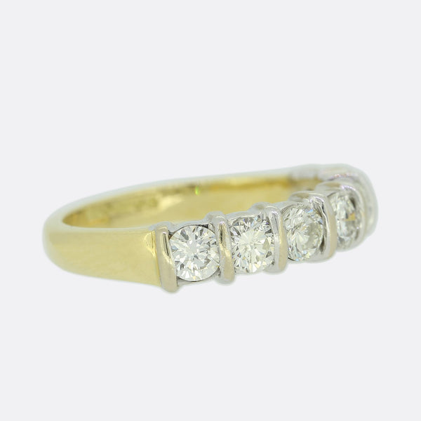 0.87 Carat Diamond Seven Stone Ring