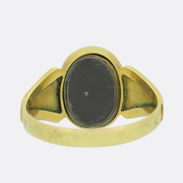 Victorian Pearl and Enamel 'Forget Me Not' Ring