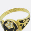Victorian Pearl and Enamel 'Forget Me Not' Ring