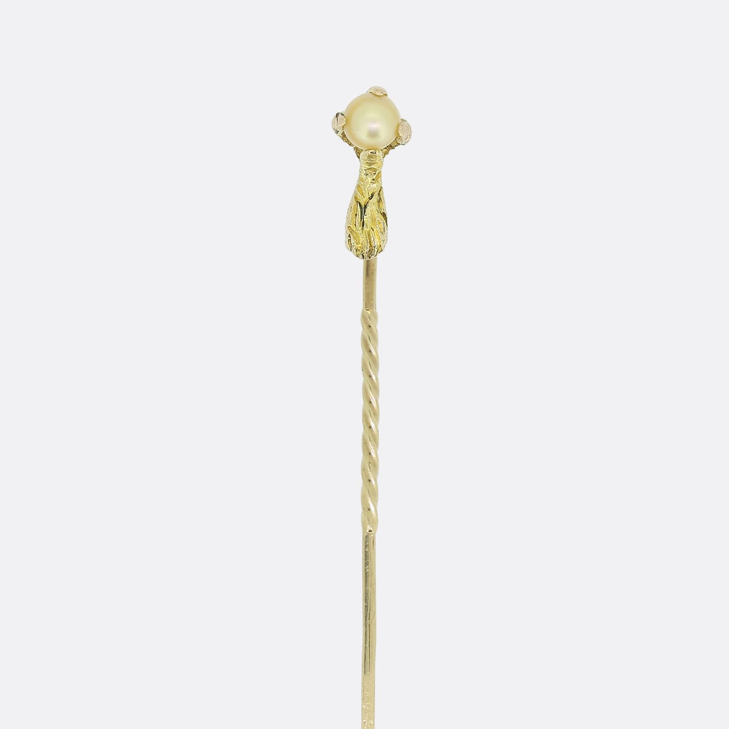 Vintage Natural Pearl Eagle Talon Stick Pin