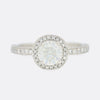 1.50 Carat Diamond Halo Engagement Ring