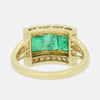 Rectangular Emerald and Diamond Ring