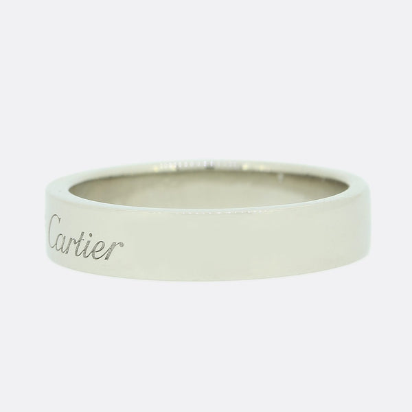 Cartier 'C De Cartier' Diamond Wedding Band Ring Size K 1/2