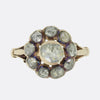 Victorian Rose Cut Diamond Cluster Ring