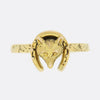 Vintage Fox Head Horseshoe Ring