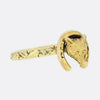 Vintage Fox Head Horseshoe Ring