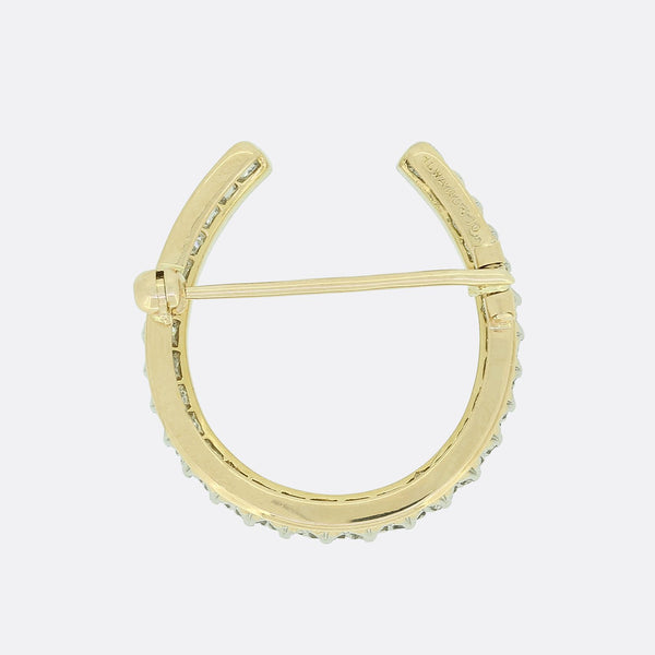 Howard & Co. Edwardian Diamond Horseshoe Brooch