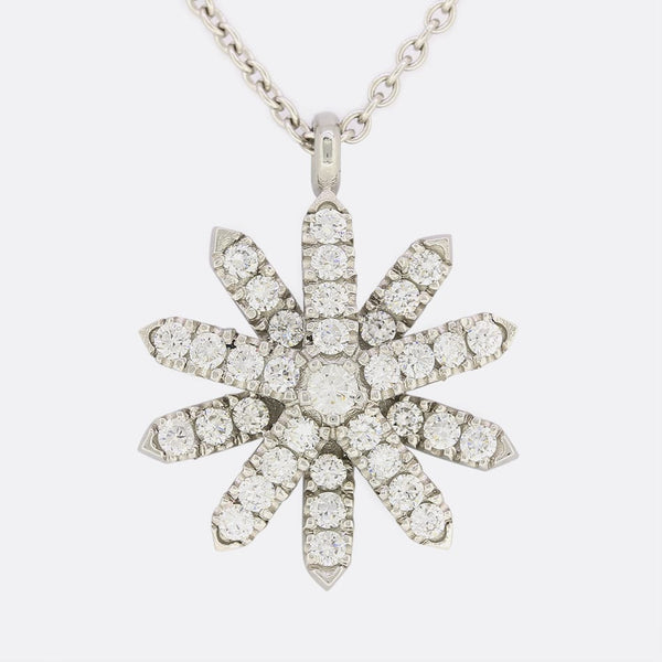 TVJ 0.40 Carat Diamond Snowflake Pendant