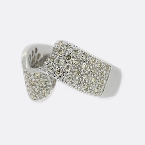1.25 Carat Diamond Twist Ring