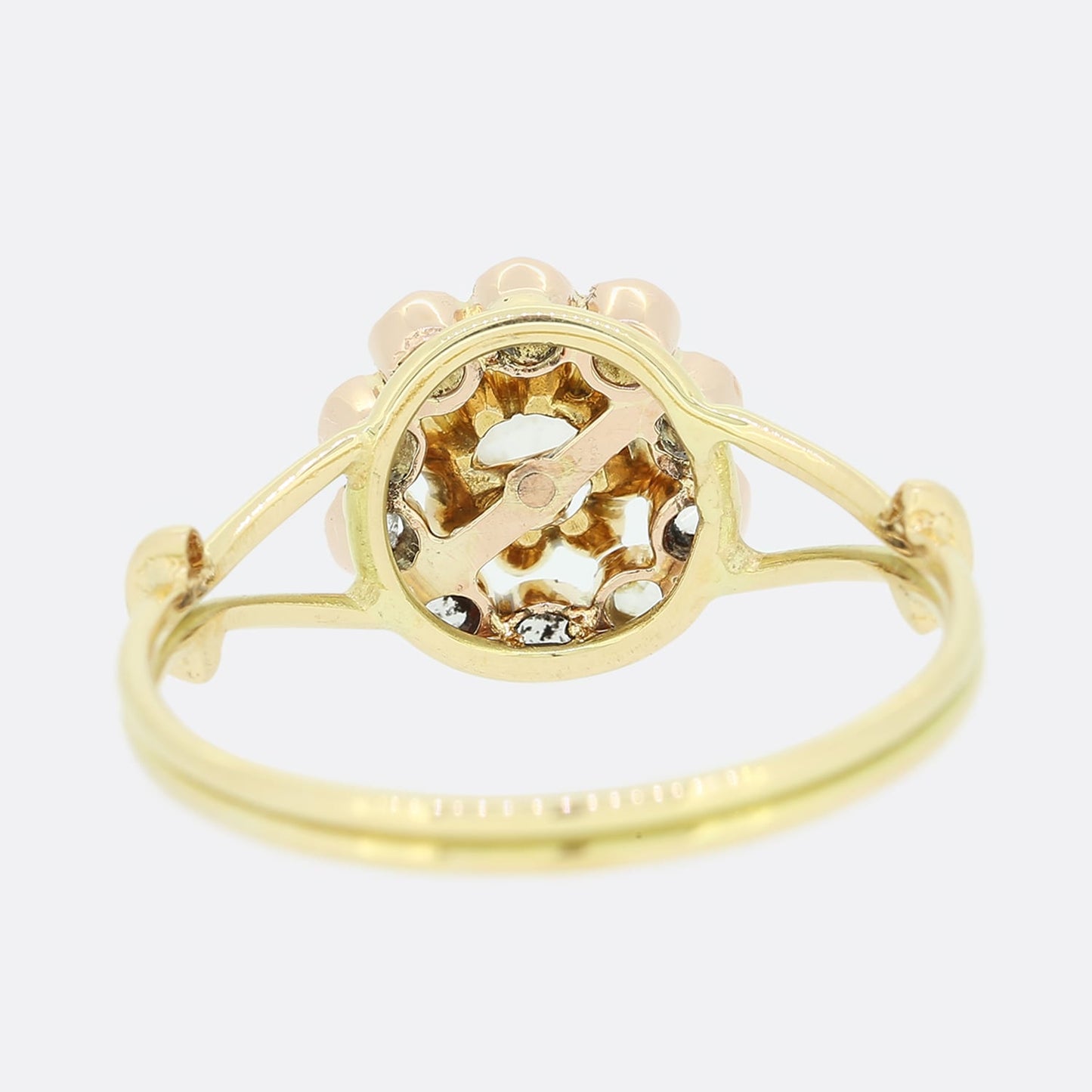 Rose Cut Diamond Set Daisy Cluster Ring