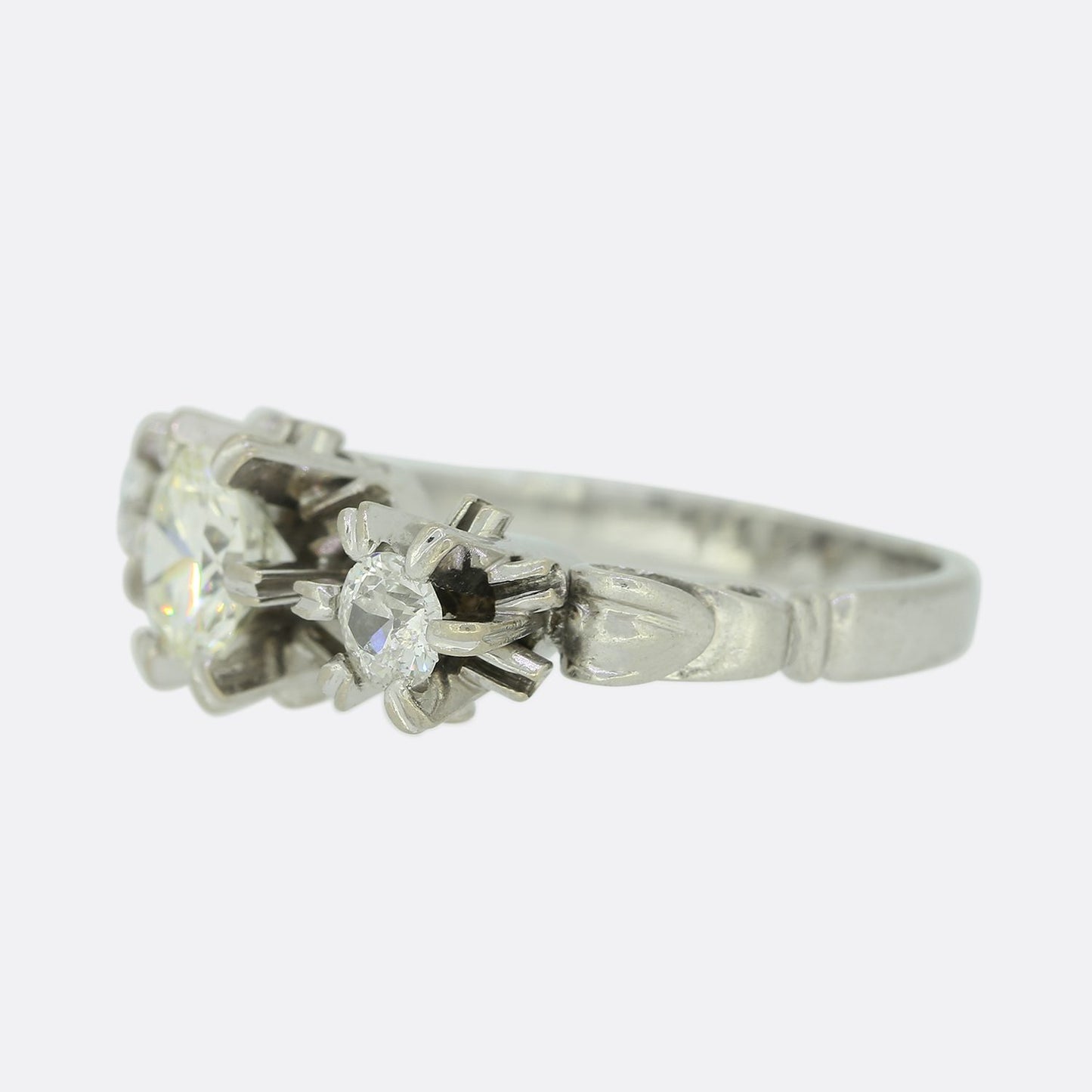 1.05 Carat Diamond Three Stone Engagement Ring