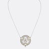 Edwardian Natural Pearl and Diamond Pendant Necklace