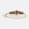 Garnet and Seed Pearl Bangle Bracelet