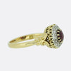 Edwardian Ruby and Diamond Cluster Ring