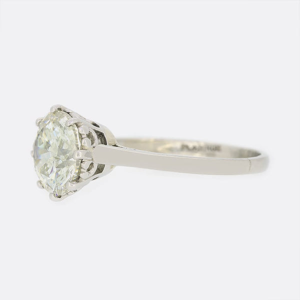 3.02 Carat Diamond Solitaire Engagement Ring