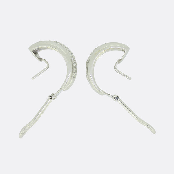 Leo Pizzo Diamond Hoop Earrings