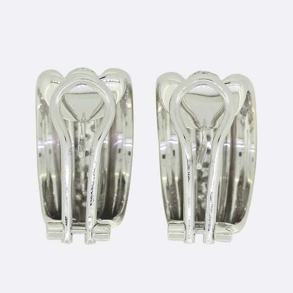 Leo Pizzo Diamond Hoop Earrings