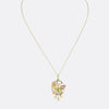 Art Nouveau Enamel and Pearl Pendant Necklace