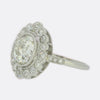 Art Deco Style 1.69 Carat Cushion Diamond Cluster Ring