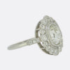 Art Deco Style 1.69 Carat Cushion Diamond Cluster Ring