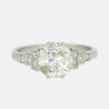 Art Deco Style 1.60 Carat Diamond Solitaire Ring