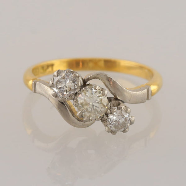 Vintage Diamond Three Stone Ring