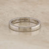 18ct White Gold 3mm Wedding Band Ring Size J