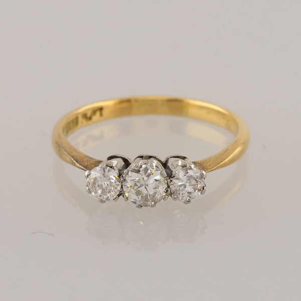 Vintage Diamond Three Stone Ring