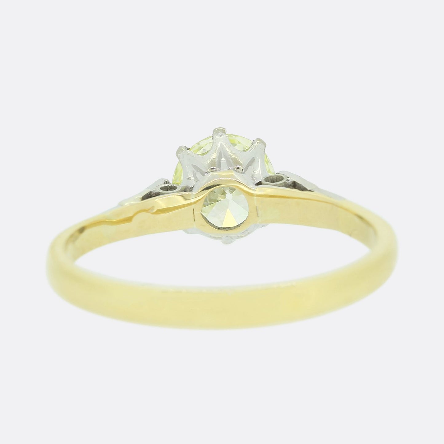 Vintage 0.95 Carat Old Cut Diamond Solitaire Ring