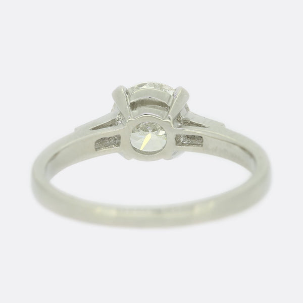 1.00 Carat Brilliant Cut Diamond Solitaire Engagement Ring