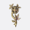 Georgian 0.94 Carat Diamond Flower Pin Brooch