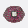 Ruby and Diamond Bombe Ring