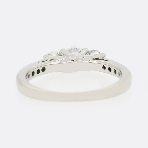 0.50 Carat Three Stone Diamond Ring