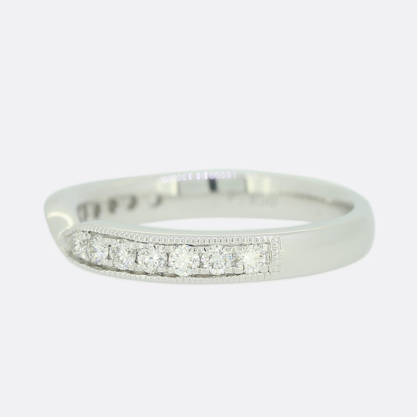 0.28 Carat Diamond Tapered Half Eternity Ring