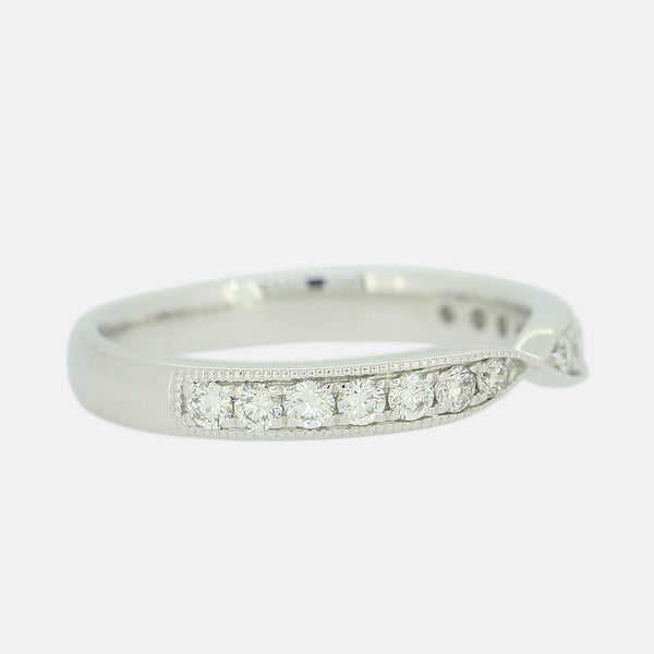 0.28 Carat Diamond Tapered Half Eternity Ring