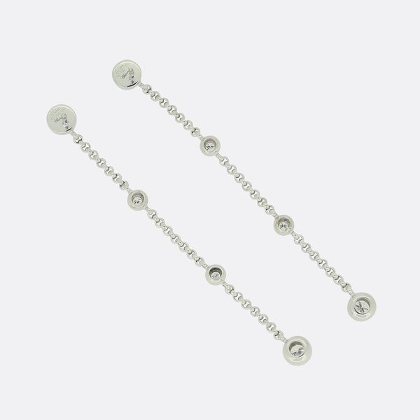 Chopard 0.85 Carat Diamond Drop Dangle Earrings