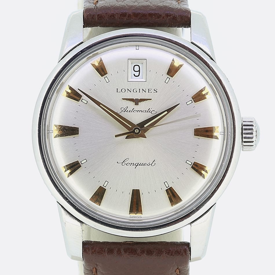 Longines Stainless Steel Automatic Conquest Wristwatch