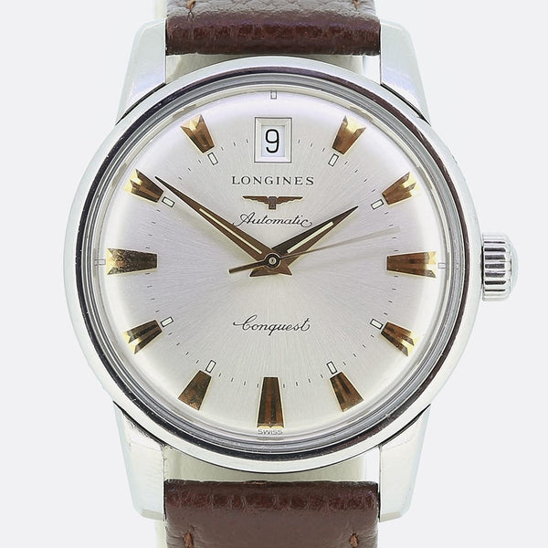 Longines Stainless Steel Automatic Conquest Wristwatch