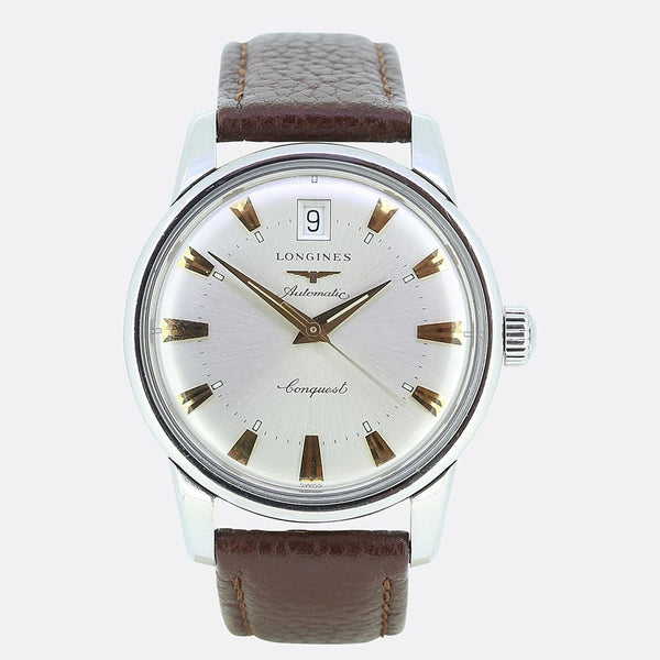 Longines Stainless Steel Automatic Conquest Wristwatch