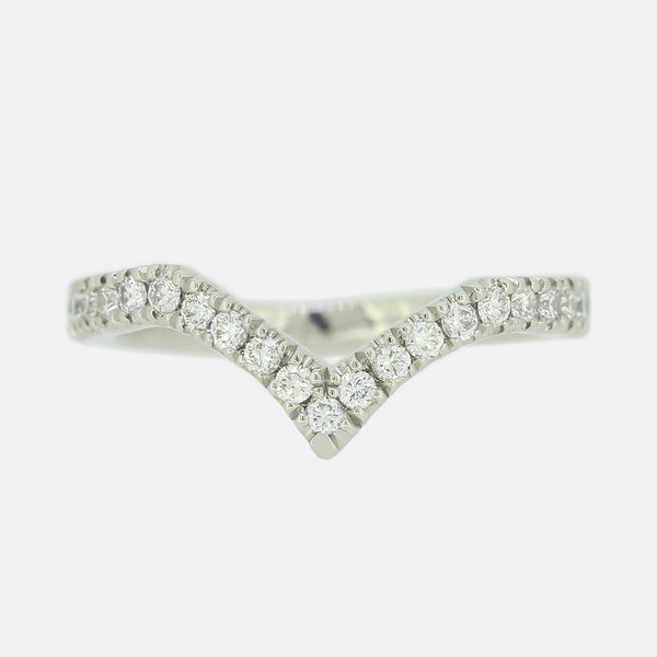 0.45 Carat Diamond Full Eternity V Shaped Band