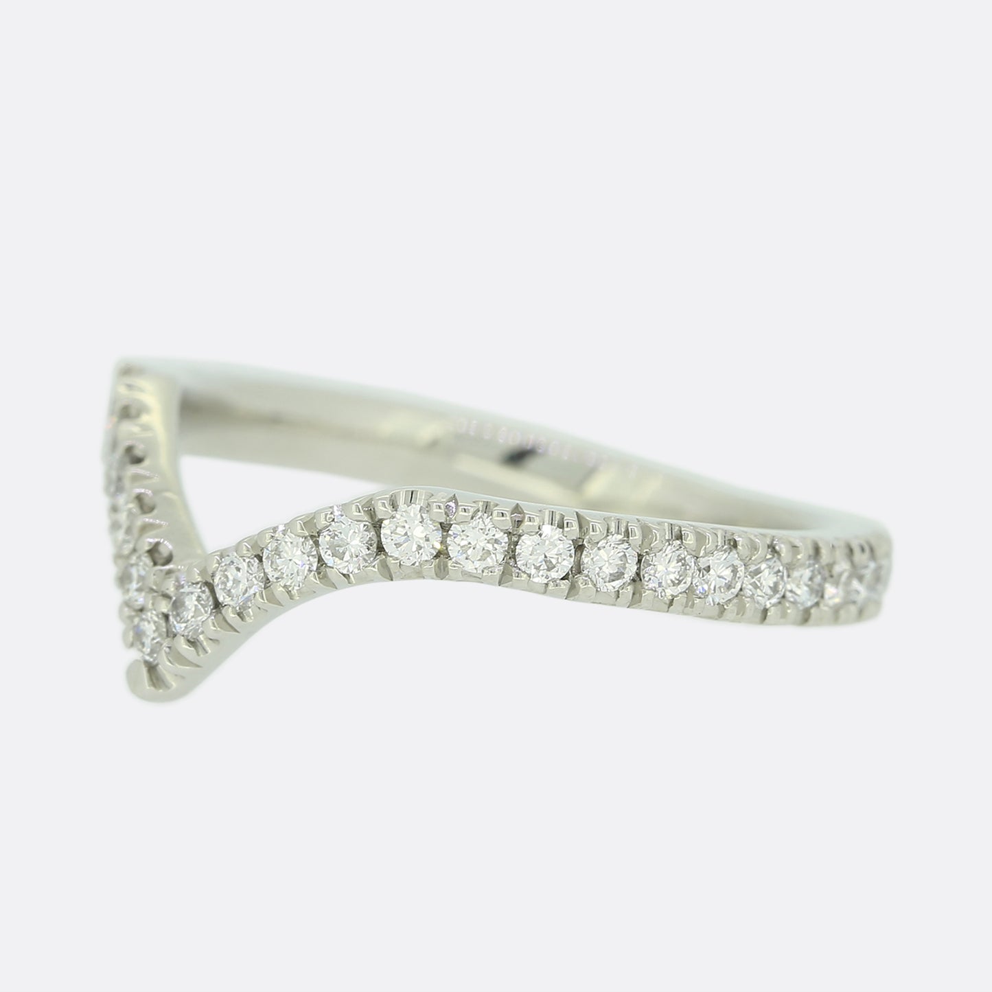 0.45 Carat Diamond Full Eternity V Shaped Band