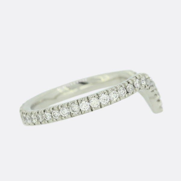 0.45 Carat Diamond Full Eternity V Shaped Band
