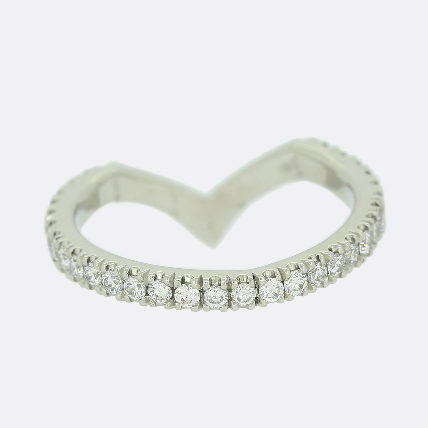 0.45 Carat Diamond Full Eternity V Shaped Band