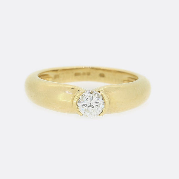 Cartier 0.30 Carat Diamond 1995 Solitaire Ring