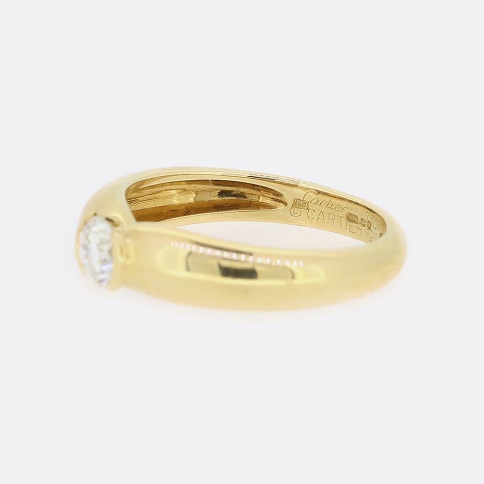 Cartier 0.30 Carat Diamond 1995 Solitaire Ring