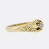 Victorian Patterned 0.33 Carat Diamond Gypsy Ring